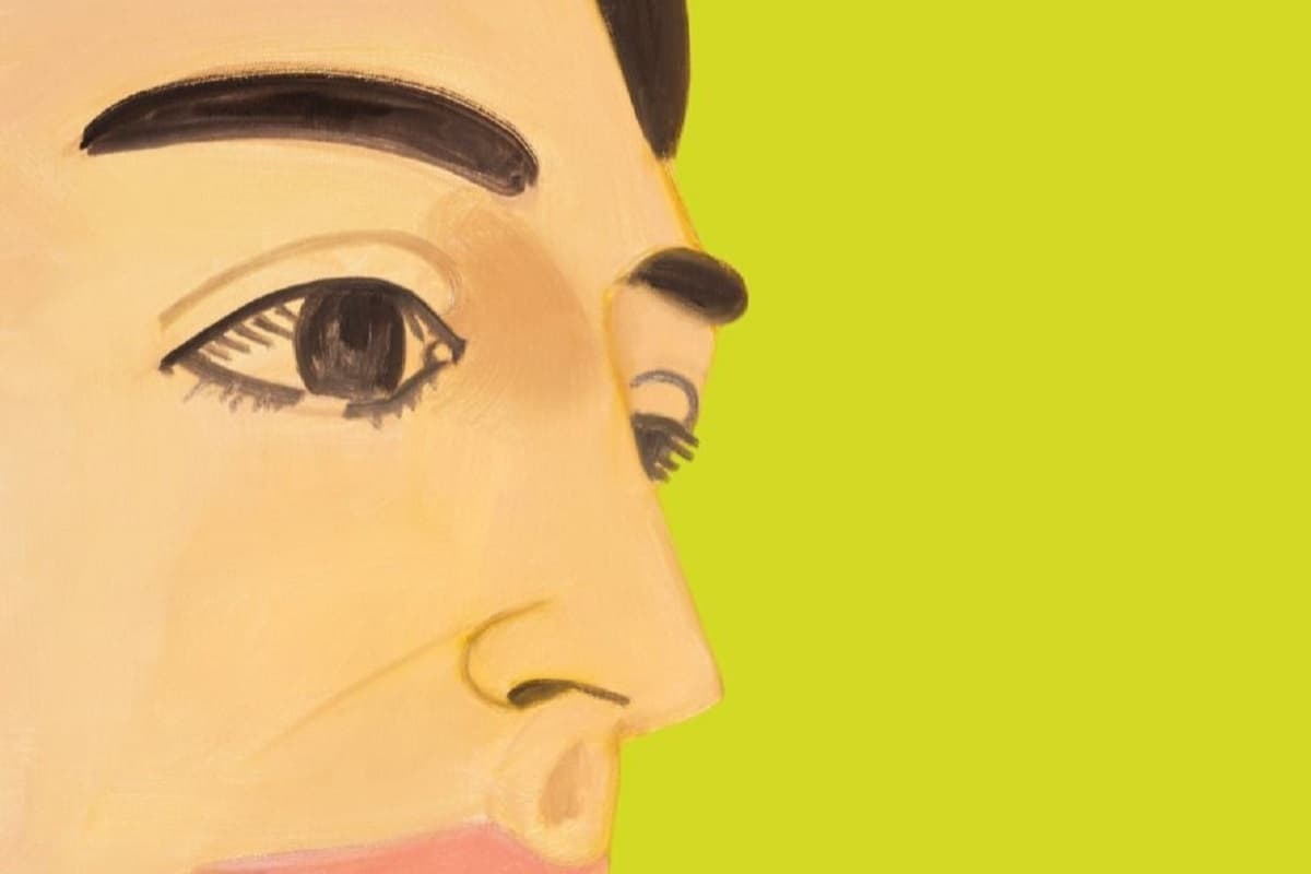 Alex Katz Vivien On Green - Guggenheim Show | FRANK FLUEGEL