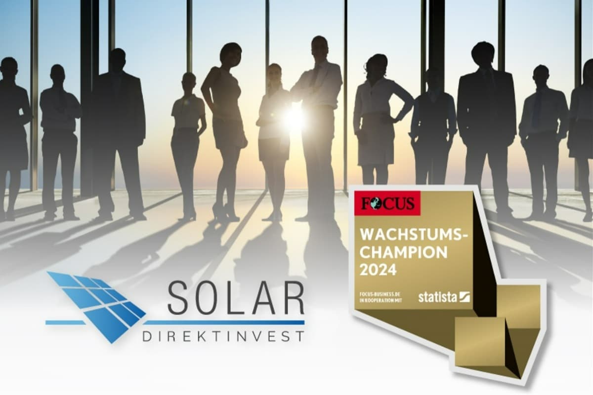 Auszeichnung: Solar Direktinvest erhält FOCUS Business Award