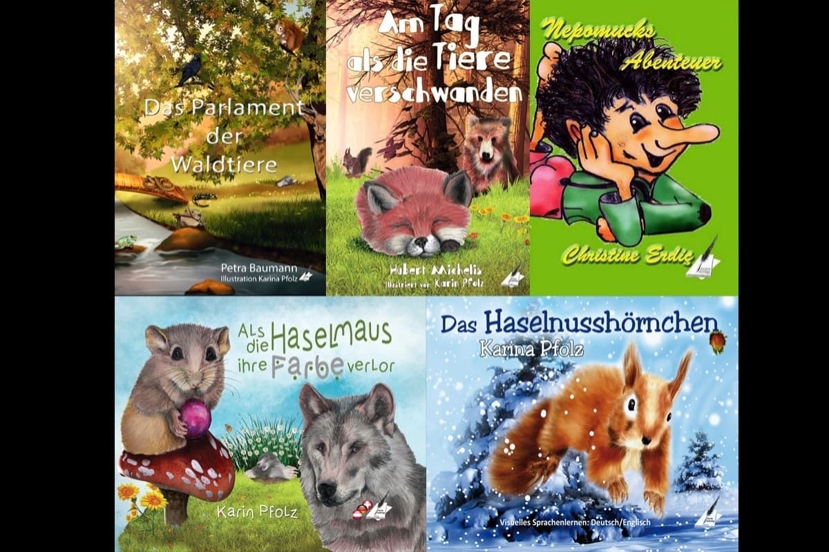 Kinderbücher aus dem Karina-Verlag, die ohne Gewalt auskommen