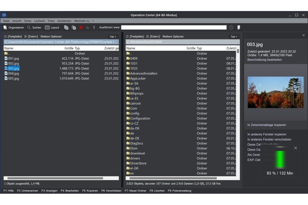 Dateimanager "Operation Center" jetzt auch für ARM-Prozessoren