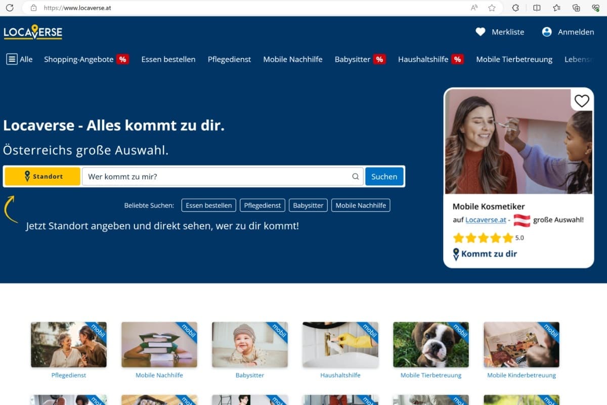 Locaverse.at erstrahlt in neuem Look und neuen Funktionen