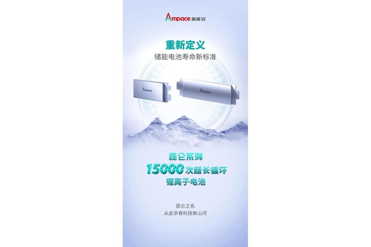 Ampace stellte die Kunlun-Serie von Ultra-Langzeit-Lithium